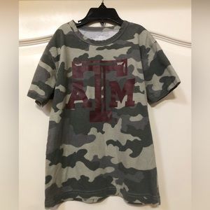 Camo Aggie boys t-shirt